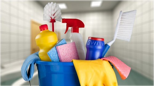 Fabric sofa stain treatment during upholstery cleaning