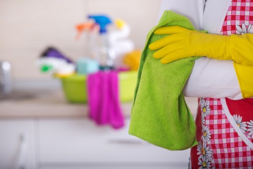 Professional carpet care treatment during a cleaning visit